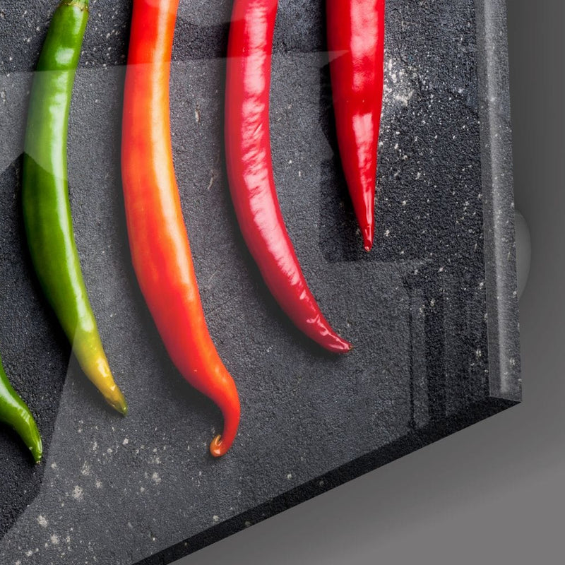 Artronauts Glass Print Peppers