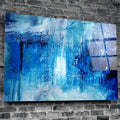 Artronauts Glass Print Abstract Blue