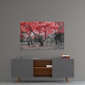 Artronauts Glass Print Red Leaves