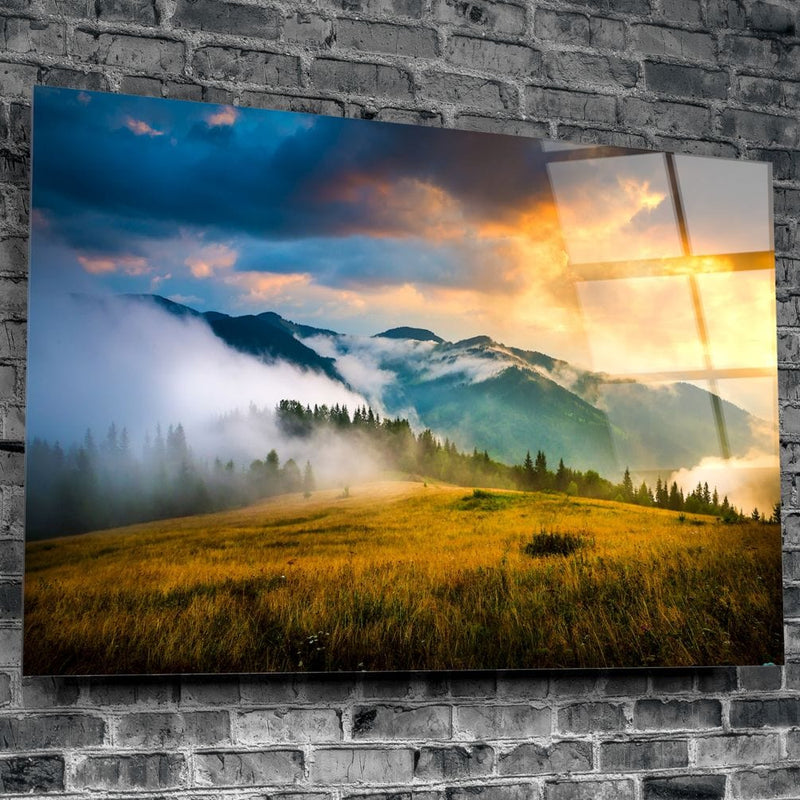 Artronauts Clearance T. Mountain Glass Wall Art