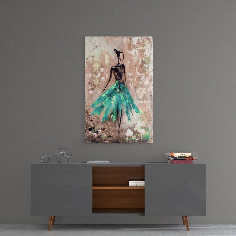 Artronauts Clearance T. Woman Painting Green