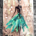 Artronauts Clearance T. Woman Painting Green