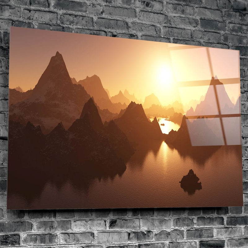 Artronauts Art Clearance T. Sunset over the Mountains
