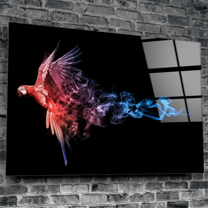 Artronauts Glass Print The Parrot