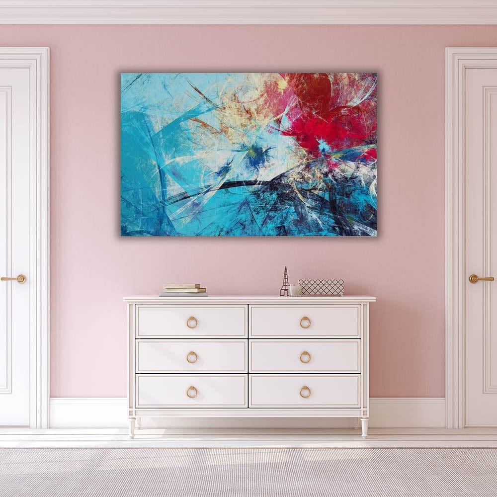 Abstract Blue & Red Artronauts