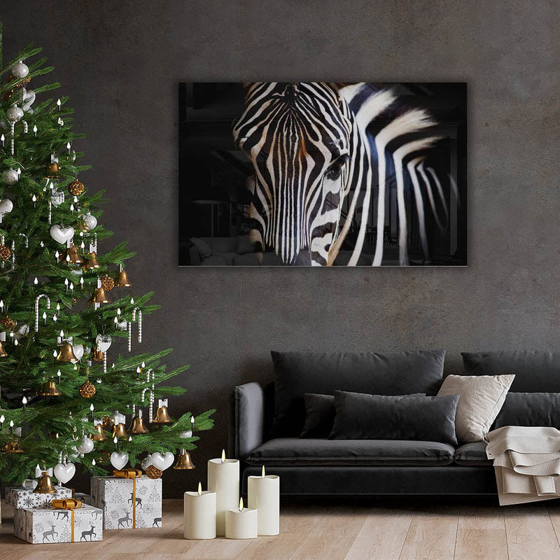 Artronauts Glass Print Zebra