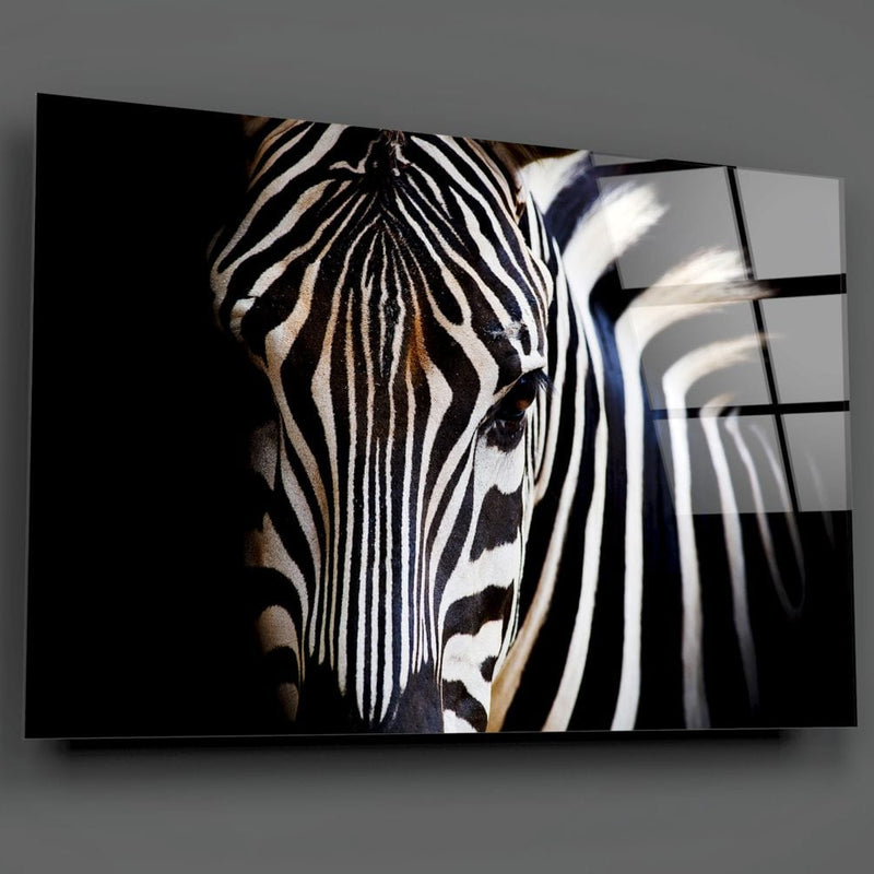 Artronauts Glass Print Zebra