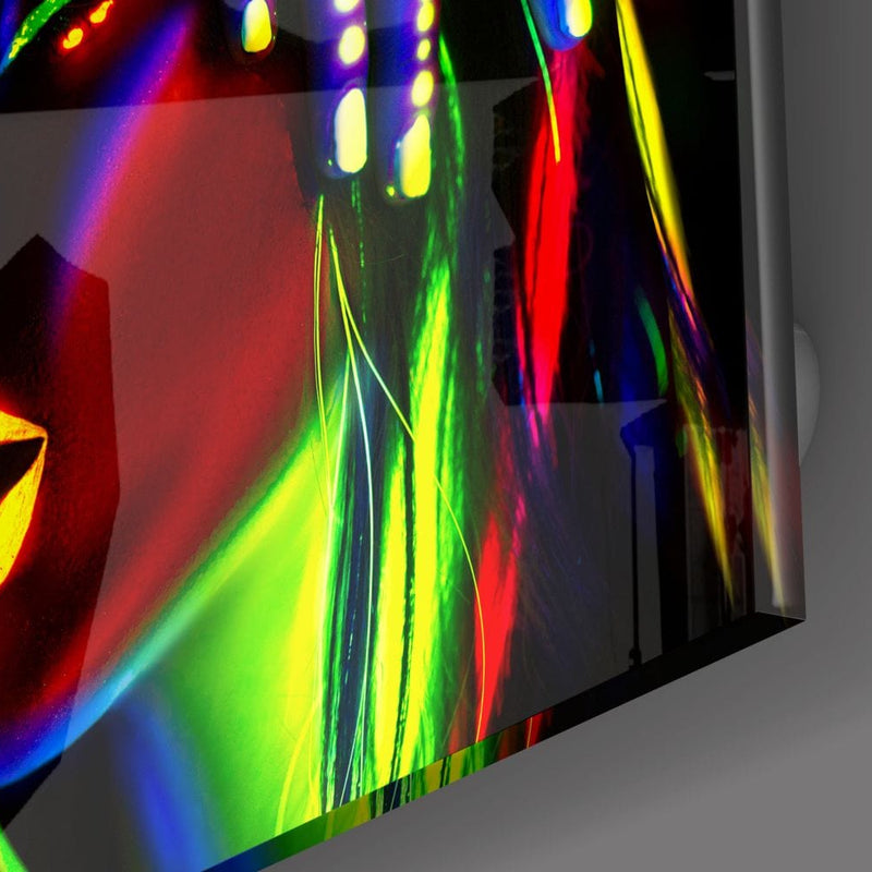 Artronauts Art Glass Print Neon Woman