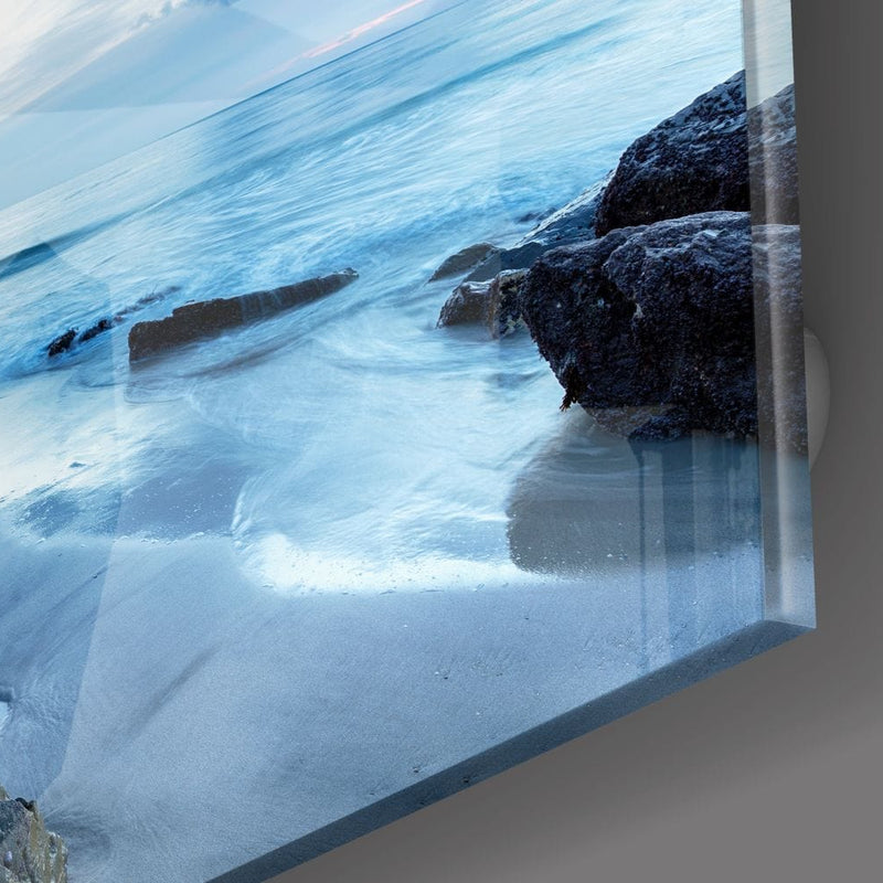 Artronauts Glass Print Blue Horizon