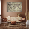 Artronauts Clearance T. Beige World Map