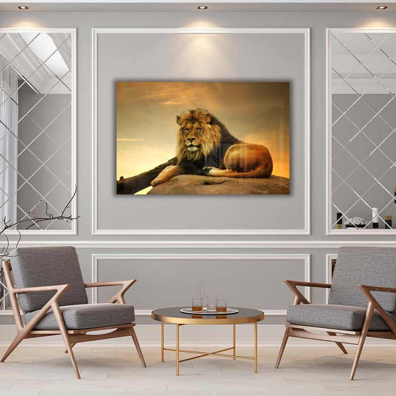 Artronauts Art Glass Print Lion King