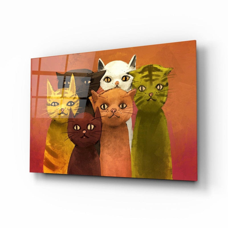 Artronauts Glass Print Cats