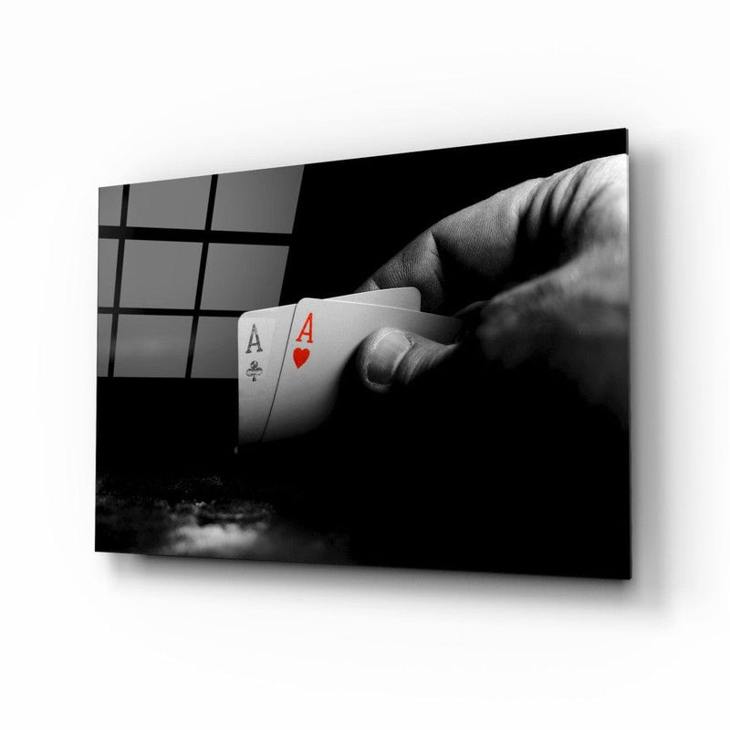 Artronauts Glass Print Two Aces