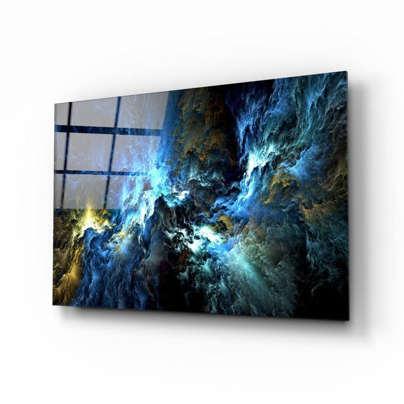 Artronauts Glass Print Cosmic Blue