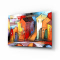 Artronauts Glass Print Colourful Town