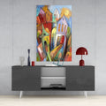 Artronauts Art Glass Print Colourful Town II