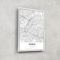 Artronauts Posters, Prints, & Visual Artwork Paris Map Glass Art - Glass Wall Art