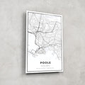 Artronauts Posters, Prints, & Visual Artwork Poole Map - Glass Wall Art
