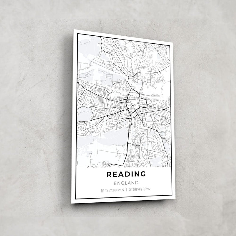 Artronauts Posters, Prints, & Visual Artwork Reading Map - Glass Wall Art