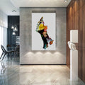 Artronauts Glass Print Colourful Silhoulette Portraiu