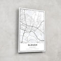 Artronauts Posters, Prints, & Visual Artwork Slough Map - Glass Wall Art