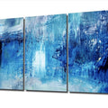 Artronauts Art Glass Print Abstract Blue - Trinity