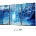 Artronauts Art Glass Print Abstract Blue - Trinity