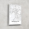 Artronauts Posters, Prints, & Visual Artwork Warrington Map - Glass Wall Art