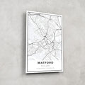 Artronauts Posters, Prints, & Visual Artwork Watford Map - Glass Wall Art