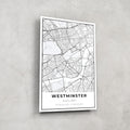 Artronauts Posters, Prints, & Visual Artwork Westminster Map - Glass Wall Art