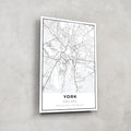 Artronauts Posters, Prints, & Visual Artwork York Map - Glass Wall Art