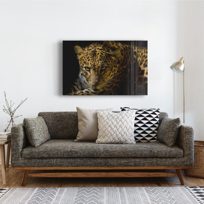 Artronauts Glass Print The Leopard