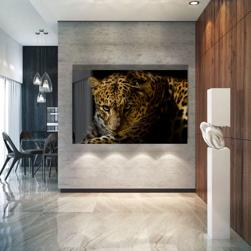 Artronauts Glass Print The Leopard