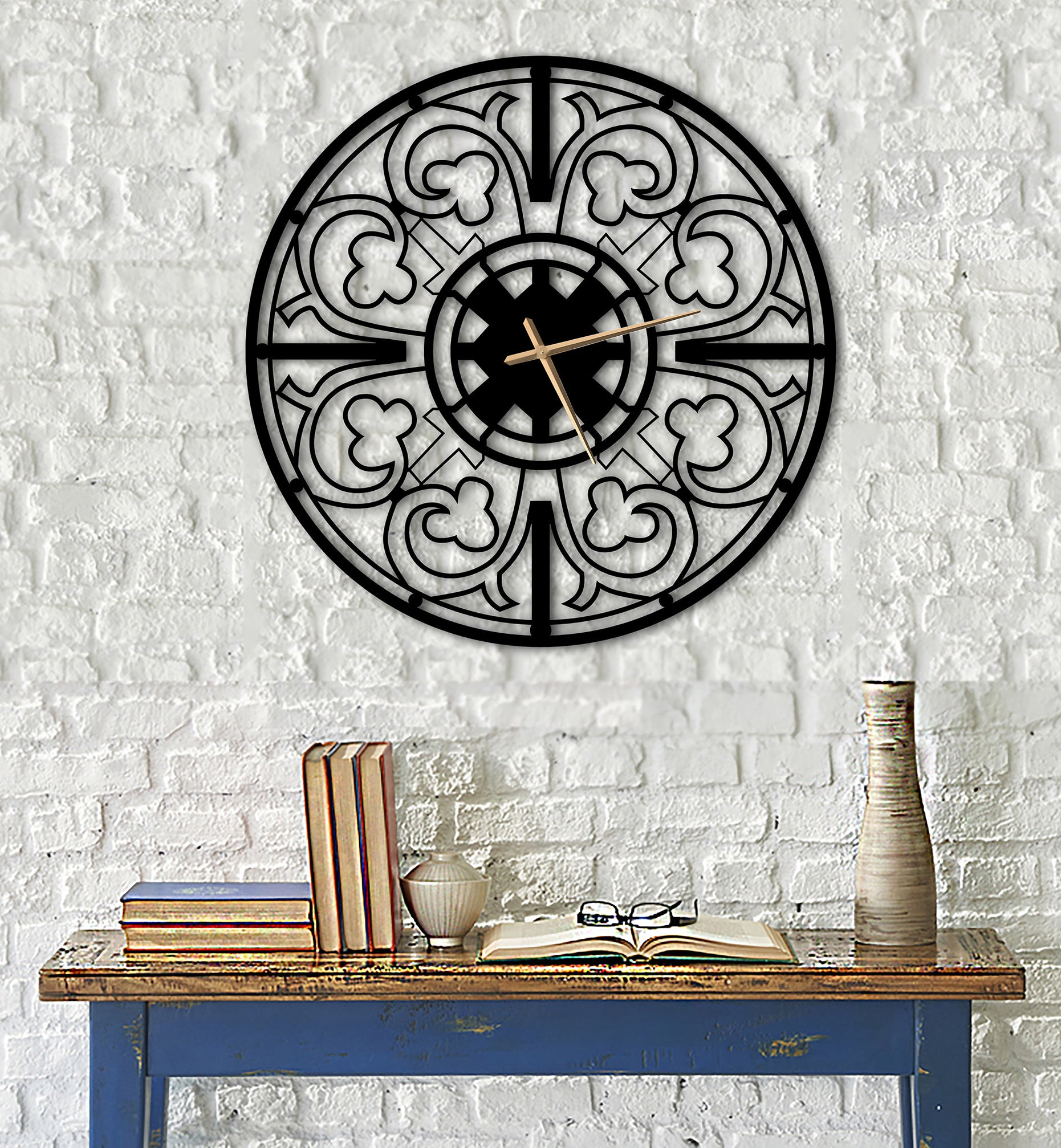 Metal Clock Motif